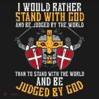 I Would Rather Stand With God Jesus Christian Coaster thumb 2