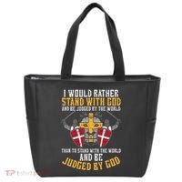 I Would Rather Stand With God Jesus Christian Tote Bag thumb 0