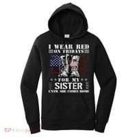I Wear Red On Fridays For My Sister Until She Comes Home Women's Hoodie thumb 0
