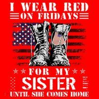 I Wear Red On Fridays For My Sister Until She Comes Home Mousepad thumb 1