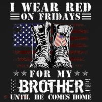 I Wear Red On Fridays For My Brother Until He Comes Home Women's Hoodie thumb 2