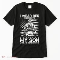 I Wear Red On Fridays For My Son Until He Comes Home Tall T-Shirt thumb 0