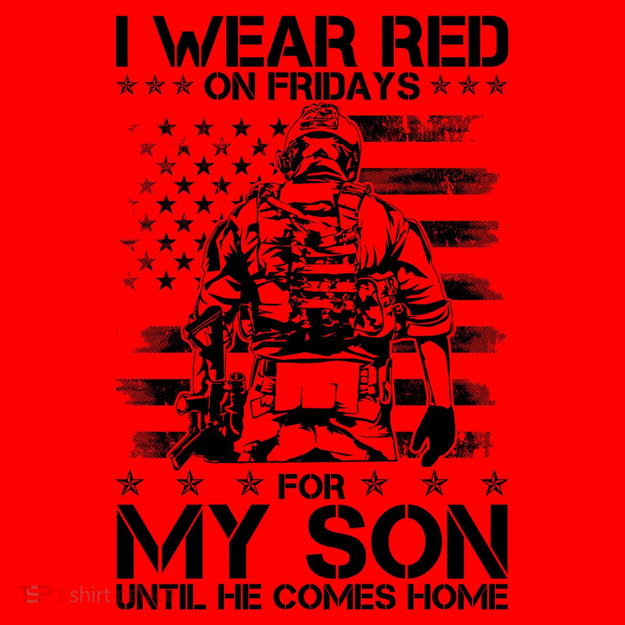 I Wear Red On Fridays For My Son Until He Comes Home Santa Hat