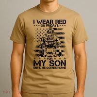 I Wear Red On Fridays For My Son Until He Comes Home T-Shirt thumb 3