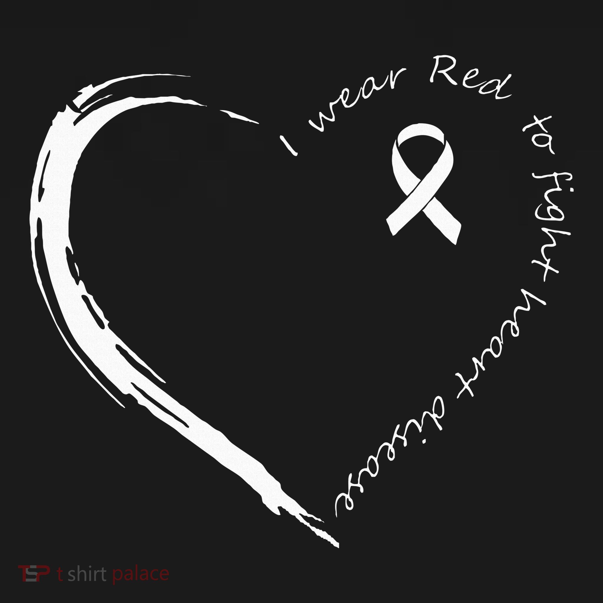 I Wear Red To Fight Heart Disease Awareness Women's Hoodie