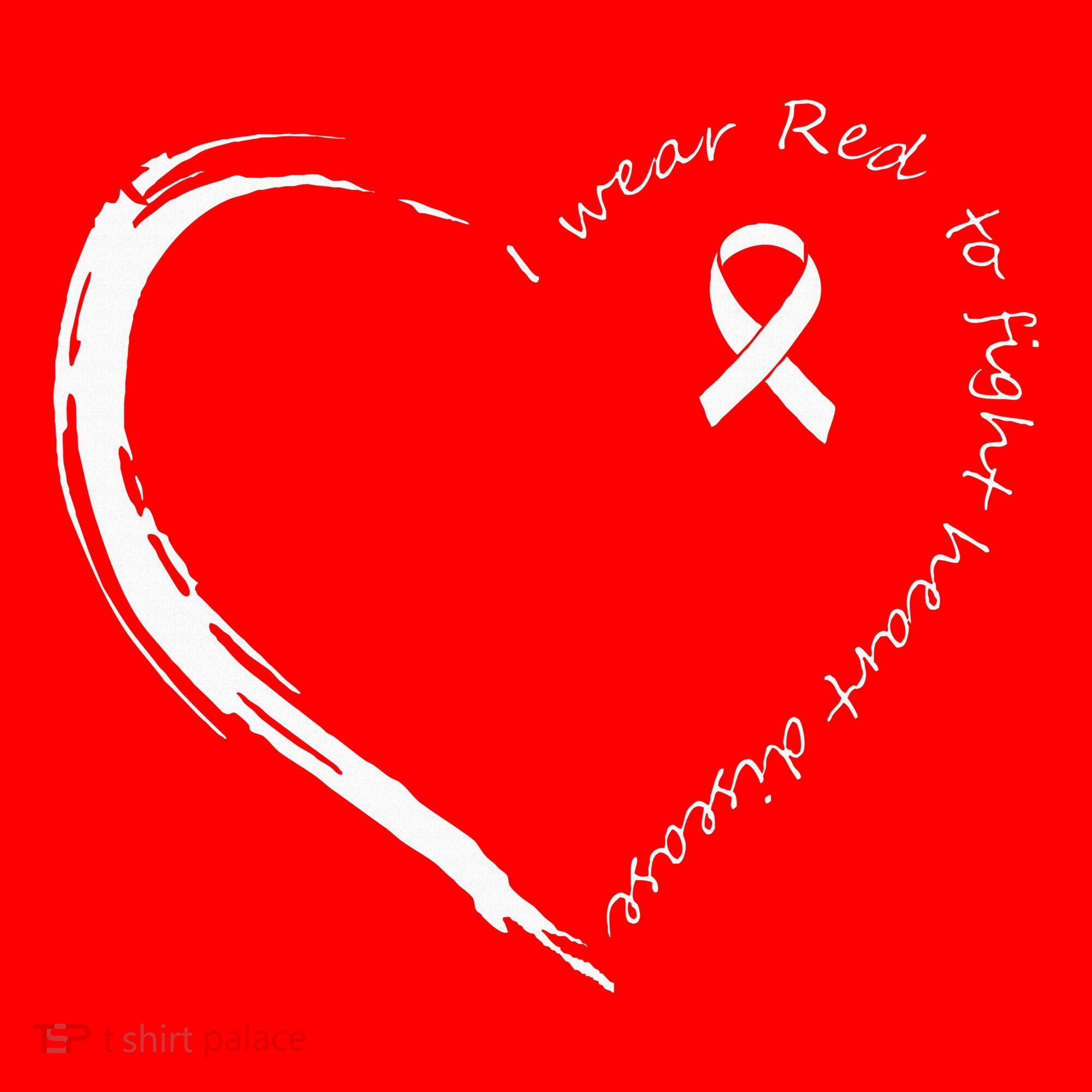 I Wear Red To Fight Heart Disease Awareness Women's Tank Top