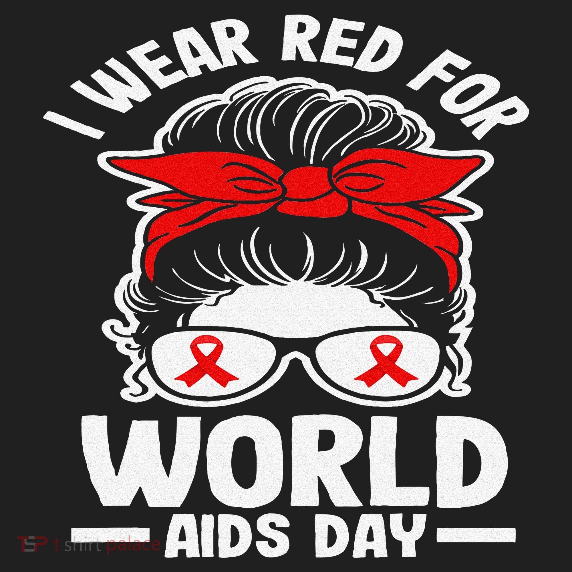 I Wear Red For World Aids Day Hiv Aids Awareness Beanie