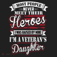 I Was Raised By My Hero Proud Veterans Daughter Golf Towel thumb 3