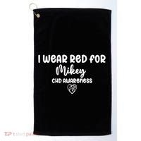 I Wear Red For Chd Awareness I Wear Red Golf Towel thumb 0