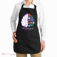I Will Remember For You Alzheimers Awareness Brain Disorder Apron thumb 2