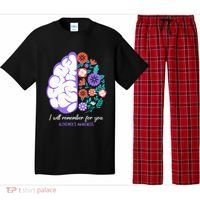 I Will Remember For You Alzheimers Awareness Brain Disorder Pajama Set thumb 0
