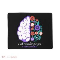 I Will Remember For You Alzheimers Awareness Brain Disorder Mousepad thumb 0