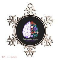 I Will Remember For You Alzheimers Awareness Brain Disorder Ornament thumb 0