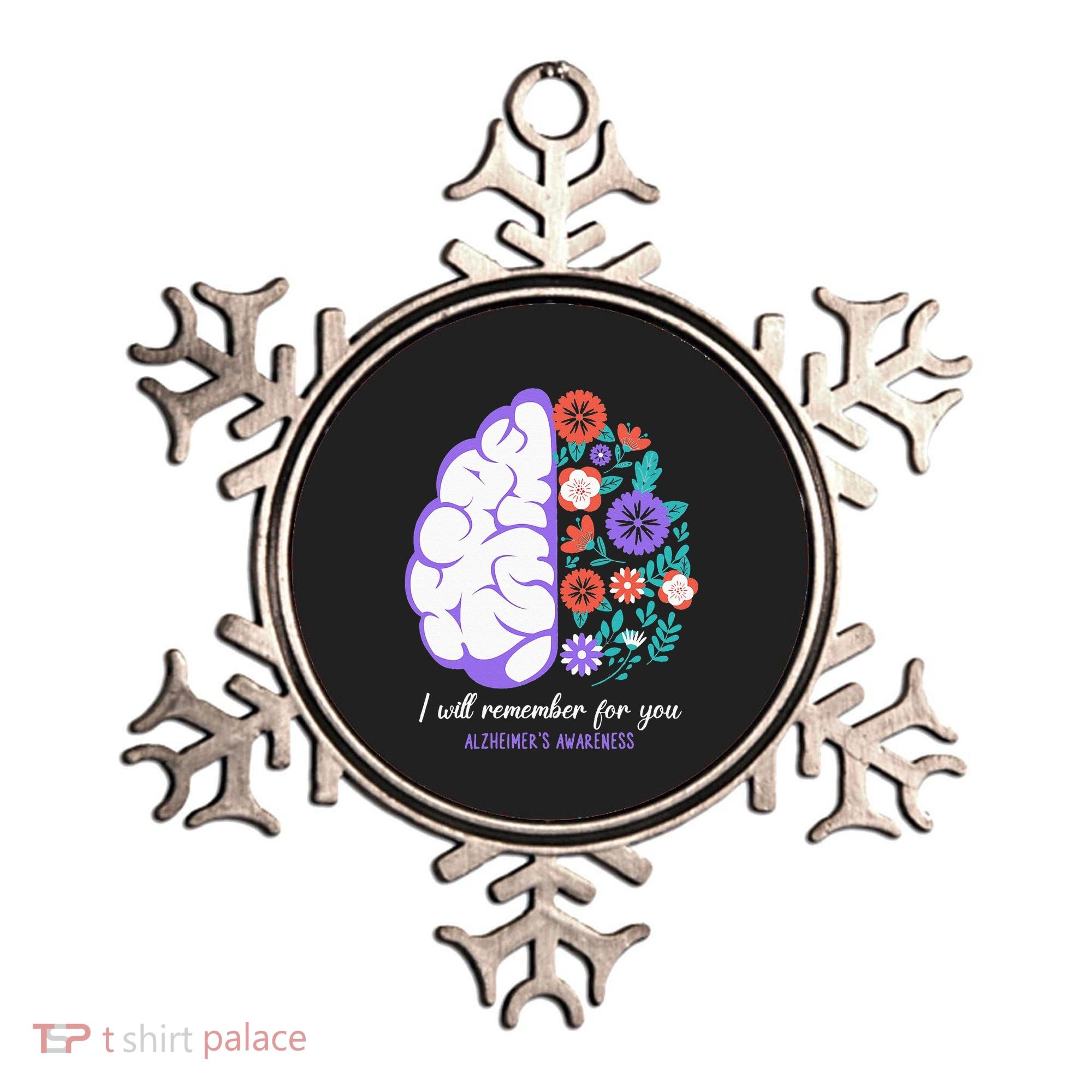 I Will Remember For You Alzheimers Awareness Brain Disorder Ornament