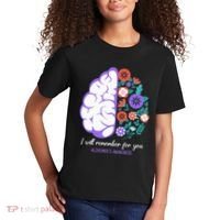 I Will Remember For You Alzheimers Awareness Brain Disorder Kids T-Shirt thumb 2