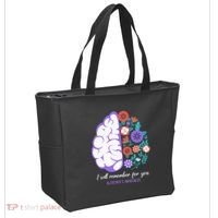I Will Remember For You Alzheimers Awareness Brain Disorder Tote Bag thumb 2