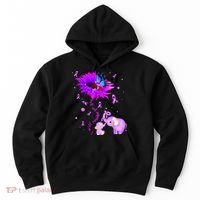 I Will Remember For You Elephant Flower Alzheimers Awareness Hoodie thumb 0