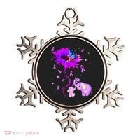 I Will Remember For You Elephant Flower Alzheimers Awareness Ornament thumb 0
