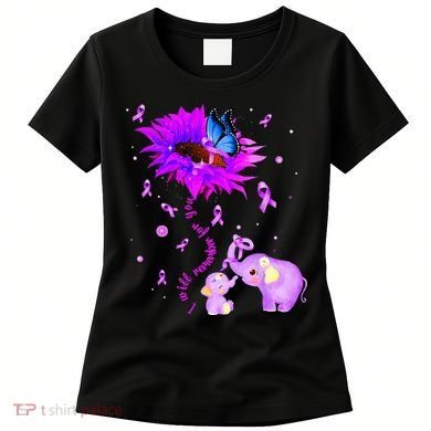 I Will Remember For You Elephant Flower Alzheimers Awareness Women's T-Shirt