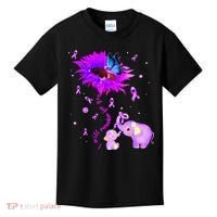 I Will Remember For You Elephant Flower Alzheimers Awareness Kids T-Shirt thumb 0