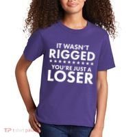 It Wasn't Rigged You're Just A Loser Kids T-Shirt thumb 2