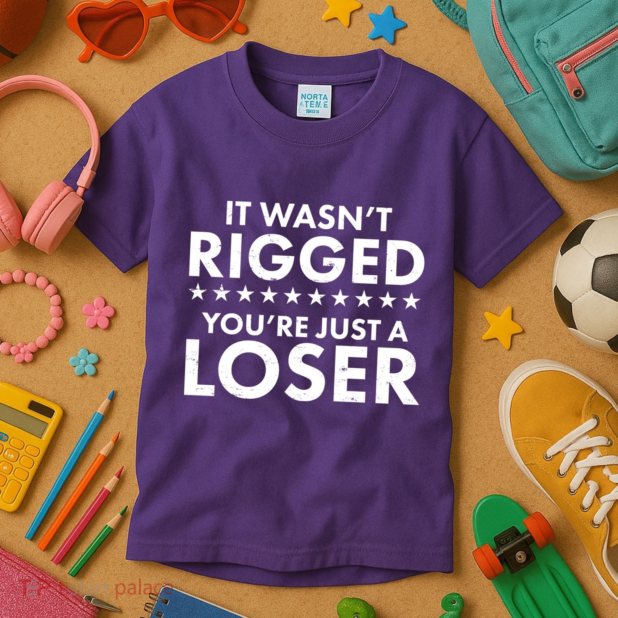 It Wasn't Rigged You're Just A Loser Kids T-Shirt