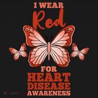 I Wear Red For Heart Disease Awareness Gift Backpack thumb 2