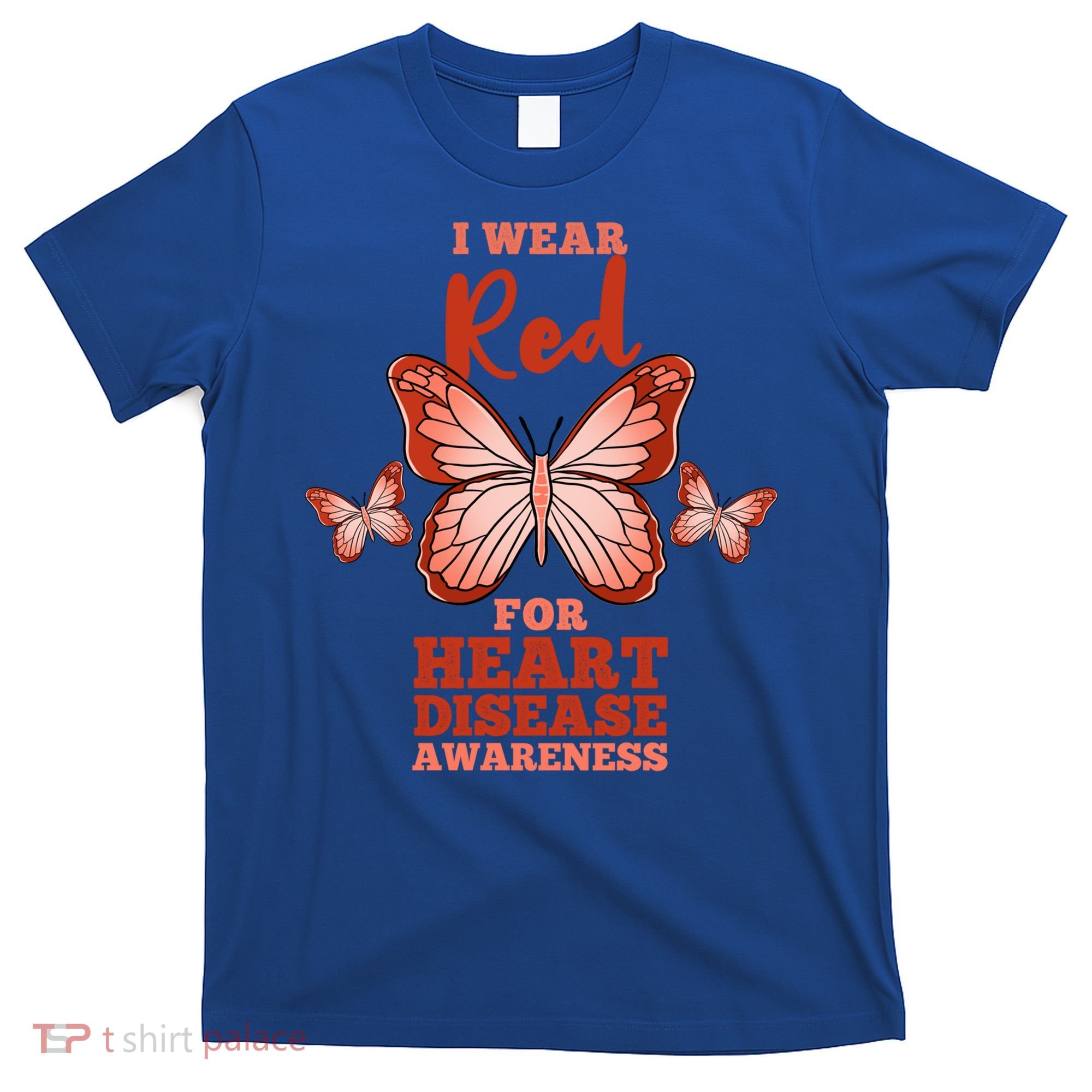 I Wear Red For Heart Disease Awareness Gift T-Shirt