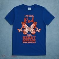 I Wear Red For Heart Disease Awareness Gift T-Shirt thumb 5