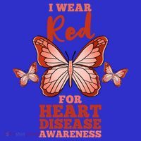 I Wear Red For Heart Disease Awareness Gift Mousepad thumb 1
