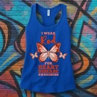 I Wear Red For Heart Disease Awareness Gift Women's Tank Top thumb 3