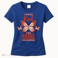 I Wear Red For Heart Disease Awareness Gift Women's T-Shirt thumb 0