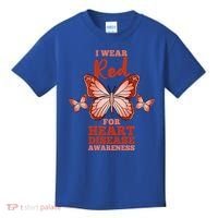 I Wear Red For Heart Disease Awareness Gift Kids T-Shirt thumb 0