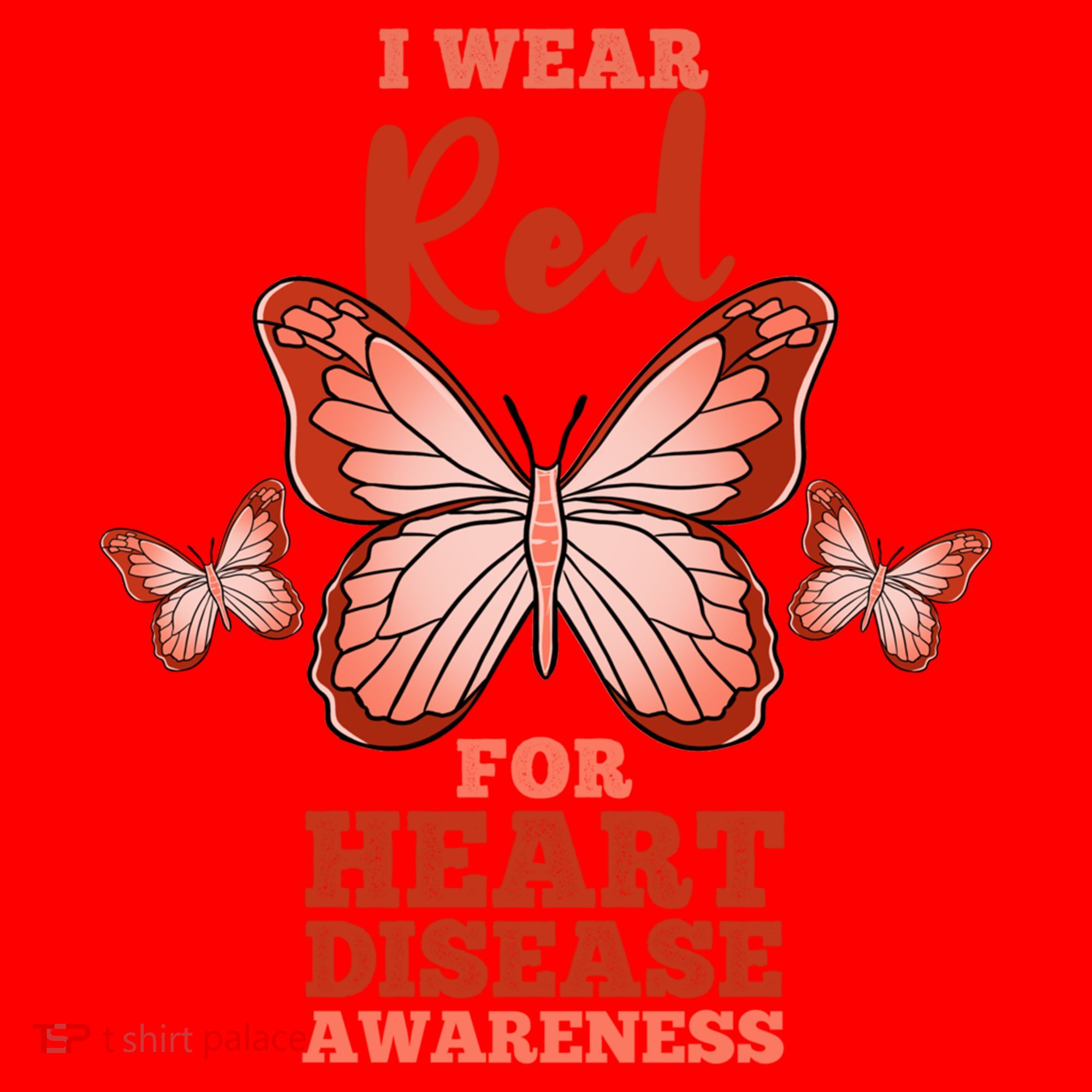 I Wear Red For Heart Disease Awareness Gift Santa Hat