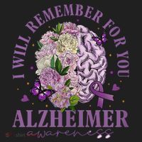 I Will Remember For You Butterfly Alzheimers Awareness Women's Sweatshirt thumb 2