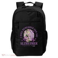 I Will Remember For You Butterfly Alzheimers Awareness Backpack thumb 0