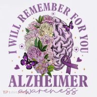 I Will Remember For You Butterfly Alzheimers Awareness Hoodie thumb 7