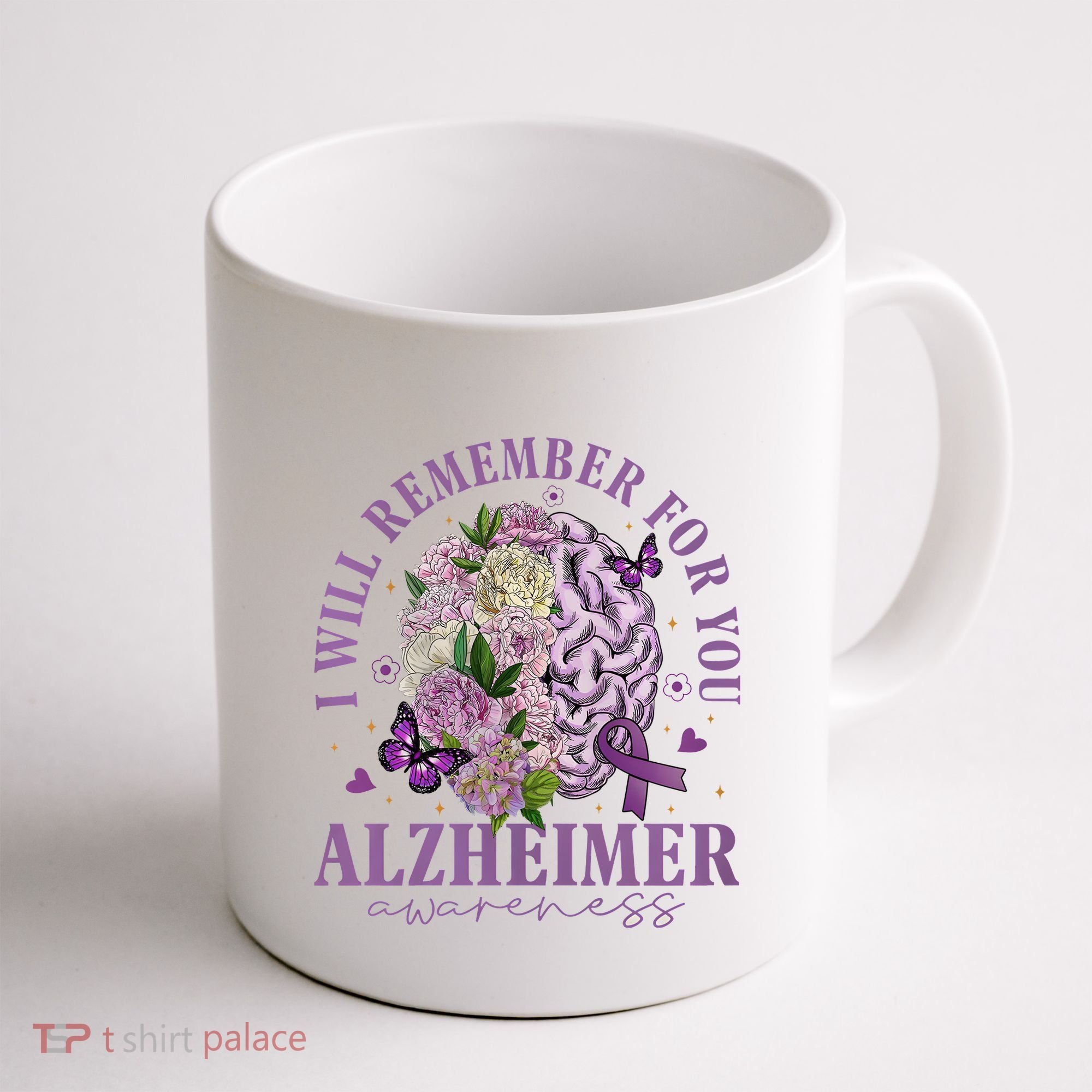 I Will Remember For You Butterfly Alzheimers Awareness Coffee Mug