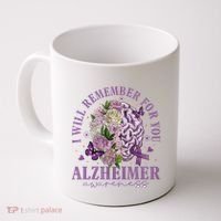 I Will Remember For You Butterfly Alzheimers Awareness Coffee Mug thumb 0