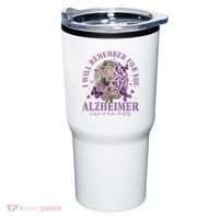 I Will Remember For You Butterfly Alzheimers Awareness Tumbler thumb 0