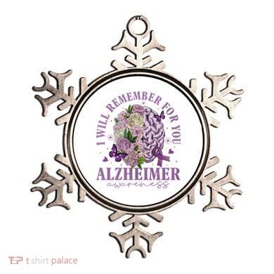I Will Remember For You Butterfly Alzheimers Awareness Ornament