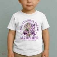 I Will Remember For You Butterfly Alzheimers Awareness Toddler T-Shirt thumb 2