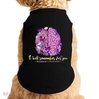 I Will Remember For You Brain Alzheimers Awareness Doggie Tank thumb 0