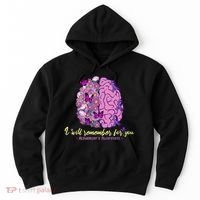 I Will Remember For You Brain Alzheimers Awareness Hoodie thumb 0