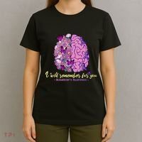 I Will Remember For You Brain Alzheimers Awareness T-Shirt thumb 4