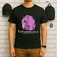 I Will Remember For You Brain Alzheimers Awareness T-Shirt thumb 6