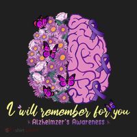 I Will Remember For You Brain Alzheimers Awareness Beanie thumb 2