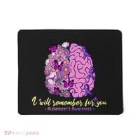 I Will Remember For You Brain Alzheimers Awareness Mousepad thumb 0
