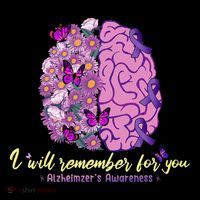I Will Remember For You Brain Alzheimers Awareness Ornament thumb 1