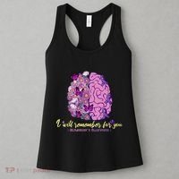 I Will Remember For You Brain Alzheimers Awareness Women's Tank Top thumb 3